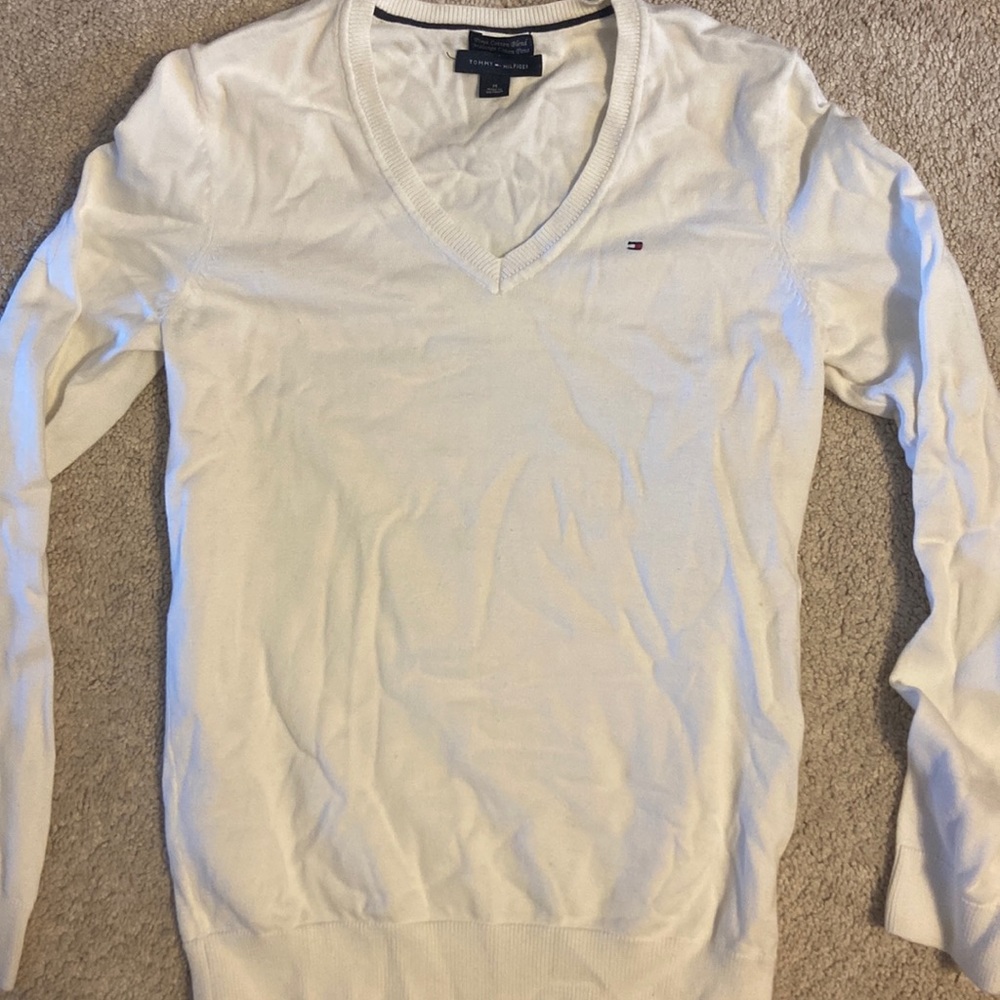 Tommy Hilfiger Vneck Light Long Sleeve Sweater